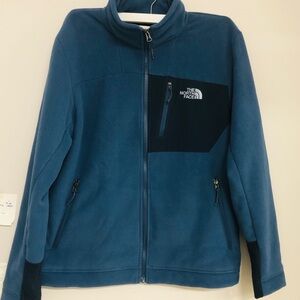 The North Face Blue and Black Bomber Jacket